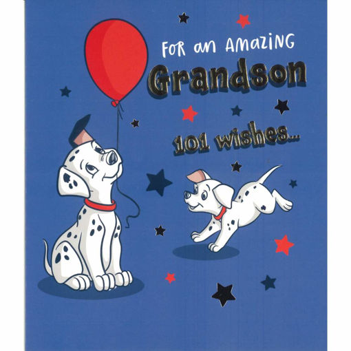 Picture of AMAZING GRANDSON DALMATION BIRTHDAY CARD